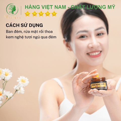 KEM NGHỆ TƯƠI TRẮNG DA, SẠCH NÁM WONMOM 50G