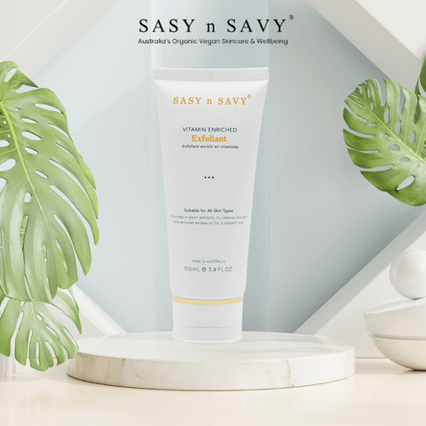 TẨY TẾ BÀO CHẾT GIÀU VITAMIN CHO DA THUẦN CHAY HỮU CƠ VITAMIN ENRICHED FACIAL EXFOLIANT 100ML - SASY N SAVY
