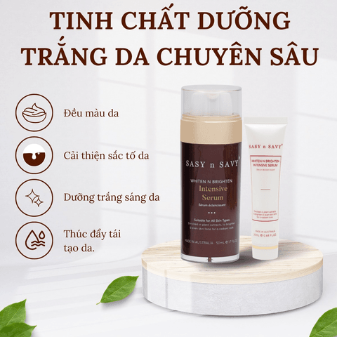TINH CHẤT DƯỠNG DA TRẺ HÓA THUẦN CHAY HỮU CƠ SASY N SAVY VITAMIN ENRICH REJUVENATION SERUM 50ML