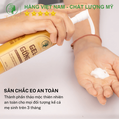 COMBO HỒI XUÂN CHO MẸ WONMON (GEL GỪNG GIẢM EO + THẢO MỘC XÔNG VÙNG KÍN)