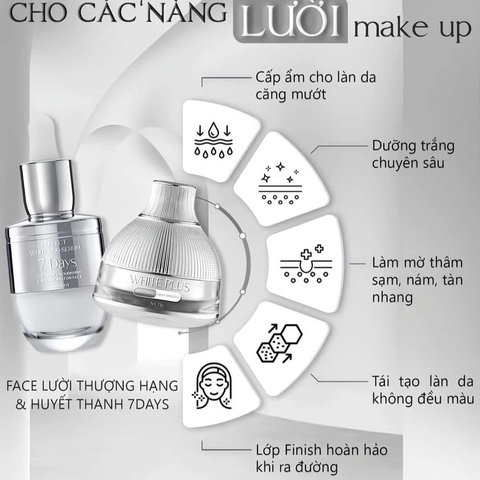 SERUM HUYẾT THANH 7 DAYS 50ML PHIÊN BẢN MỚI 2024 - QUEENIE SKIN