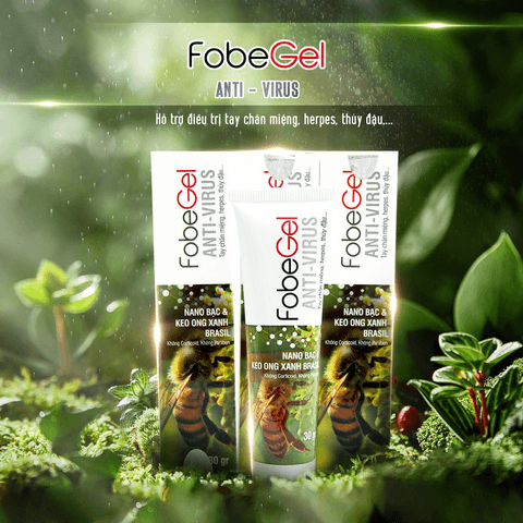 GEL BÔI TÁI TẠO DA, THỦY ĐẬU, ZONA DO VIRUS GÂY NÊN FOBE GEL ANTI VIRUS 15G - FOBELIFE