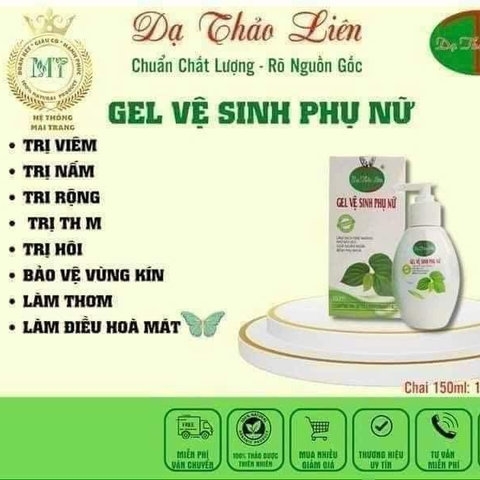 GEL VỆ SINH PHỤ NỮ KHÁNG KHUẨN ,NGỪA VIÊM - DẠ THẢO LIÊN