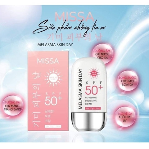 KEM CHỐNG NẮNG MISA KIỀM DẦU, NÂNG TONE, CHỐNG NẮNG 50G - GDN