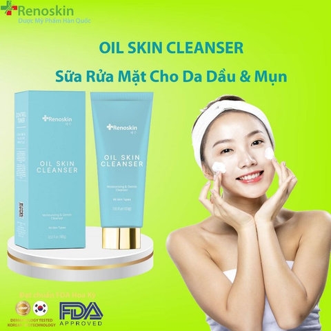 SỮA RỬA MẶT DÀNH CHO DA DẦU OIL SKIN CLEANSER RENOSKIN