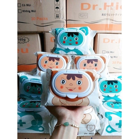 [COMBO 2 GÓI] KHĂN ƯỚT KHÔNG MÙI DR.HIẾU - HGS