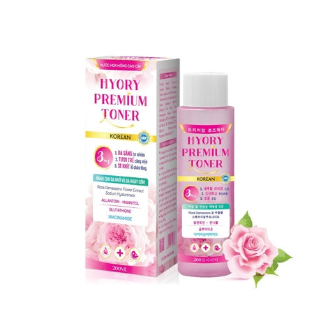 NƯỚC HOA HỒNG CHO DA DẦU, DA KHÔ VÀ NHẠY CẢM HYORY PREMIUM TONER BIDOPHAR (C/200ML) - BIDOPHARMA USA