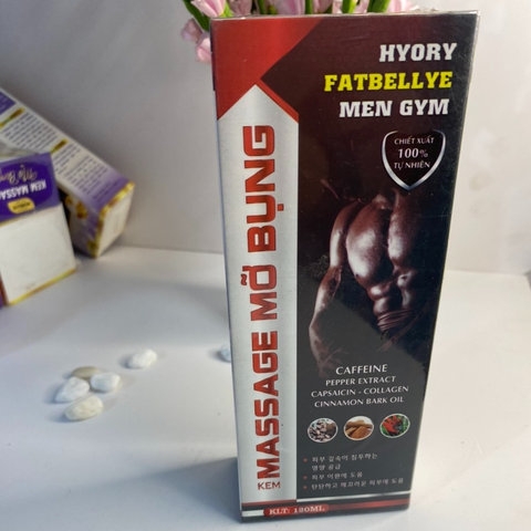 KEM MASSAGE MỠ BỤNG CHO NAM HYORY FATBELLYE MEN GYM BIDOPHA (C/120ML)- BIDOPHARMA USA