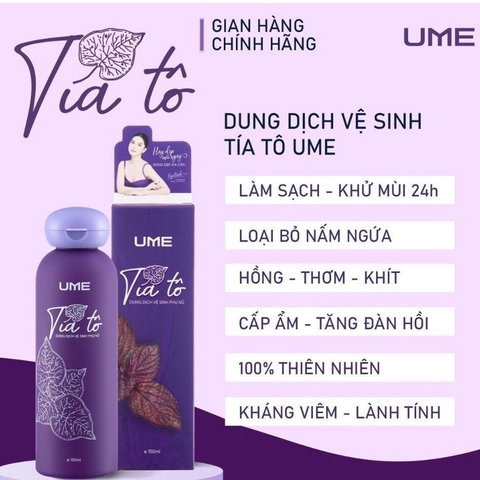 DUNG DỊCH VỆ SINH TÍA TÔ UME NGỌC TRINH 150ML - HGS