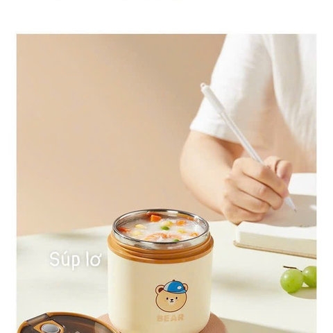 CA Ủ CHÁO GIỮ NHIỆT GẤU BEAR 530ML - SU