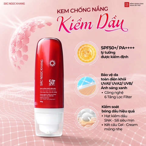 KEM CHỐNG NẮNG KIỀM DẦU SẮC NGỌC KHANG