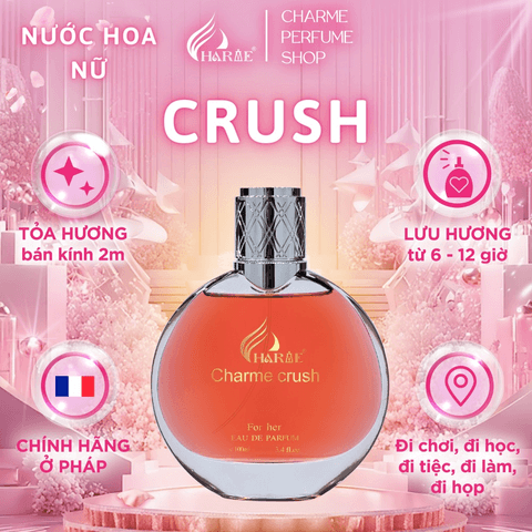 NƯỚC HOA NỮ CHARME CRUSH 100ML - PHIÊN BẢN MỚI CHARME CHANCE LƯU HƯƠNG LÂU PHONG CÁCH NỮ TÍNH, TƯƠI MÁT