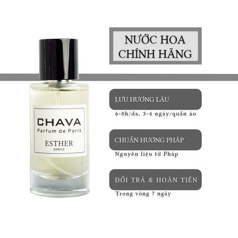 NƯỚC HOA NỮ SIMPLE ESTHER 50ML PHONG CÁCH XỊT - CHAVA