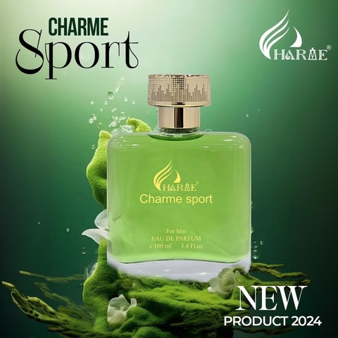 NƯỚC HOA NAM CHARME SPORT 100ML LƯU HƯƠNG LÂU PHONG CÁCH MẠNH MẼ, NAM TÍNH