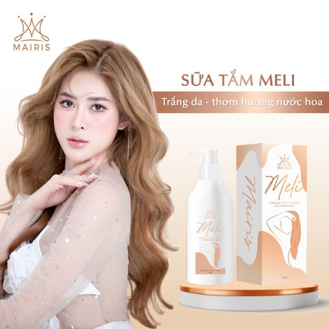 [TẶNG TẨY TẾ BÀO CHẾT 299K] SỮA TẮM TRẮNG MELI DƯỠNG TRẮNG,LÀM MỊN DA - MAIRIS