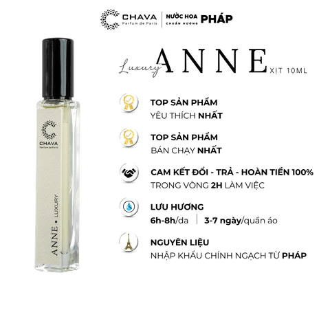NƯỚC HOA MINI LUXURY ANNE 10ML - CHAVA