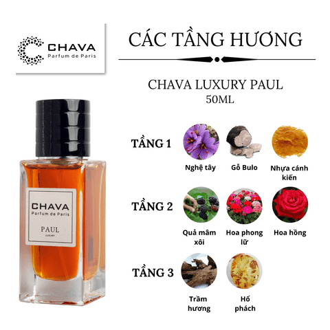 NƯỚC HOA NAM LUXURY PAUL 50ML PHONG CÁCH XỊT - CHAVA