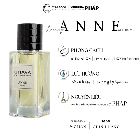 NƯỚC HOA LUXURY ANNE 50ML - CHAVA