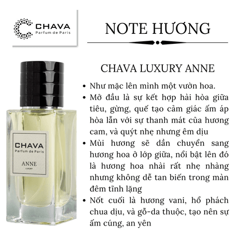 NƯỚC HOA LUXURY ANNE 50ML - CHAVA