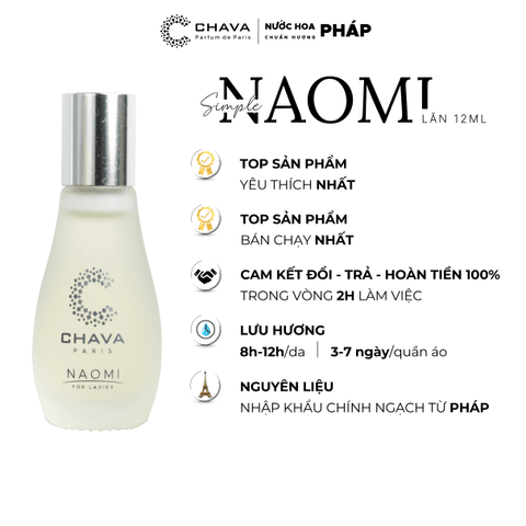 NƯỚC HOA NỮ MINI SIMPLE NAOMI 12ML PHONG CÁCH LĂN - CHAVA