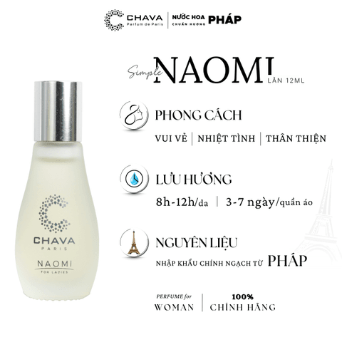 NƯỚC HOA NỮ MINI SIMPLE NAOMI 12ML PHONG CÁCH LĂN - CHAVA