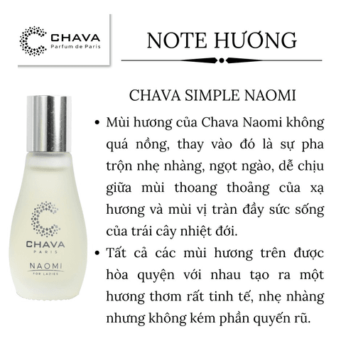 NƯỚC HOA NỮ MINI SIMPLE NAOMI 12ML PHONG CÁCH LĂN - CHAVA