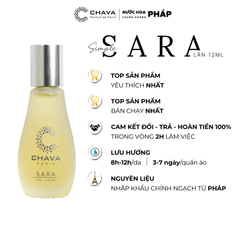 NƯỚC HOA NỮ MINI SIMPLE SARA 12ML PHONG CÁCH LĂN - CHAVA