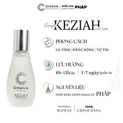 NƯỚC HOA NỮ MINI SIMPLE KEZIAH 12ML PHONG CÁCH LĂN - CHAVA