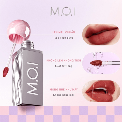 M.O.I - SON KEM M.O.I LOLLIPOPS MATTE LASTING NO.05 COLA 4G - MÀU ĐỎ NÂU
