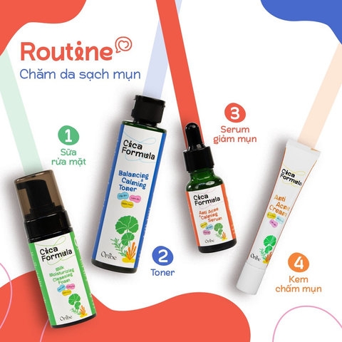SERUM RAU MÁ GIẢM MỤN ORIBE CICA FORMULA DỊU NHẸ GIÚP MỜ THÂM PHỤC HỒI DA HỖ TRỢ KIỀM DẦU 20ML