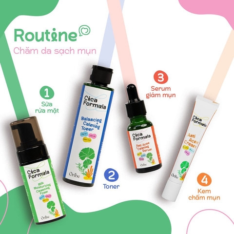 SỮA RỬA MẶT RAU MÁ TẠO BỌT ORIBE CICA FORMULA LÀM SẠCH SÂU DƯỠNG ẨM CHO DA MỤN DA DẦU NHẠY CẢM 120ML