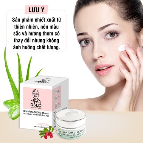 KEM NÁM & DƯỠNG TRẮNG DA BAN ĐÊM THẢO DƯỢC THẾ HỆ MỚI 12G-DƯỢC SĨ LIÊN