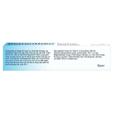 BAYER] BỘ 2 TUÝP KEM CHỐNG HĂM BEPANTHEN BALM DẠNG KEM MỠ 30G/TUÝP