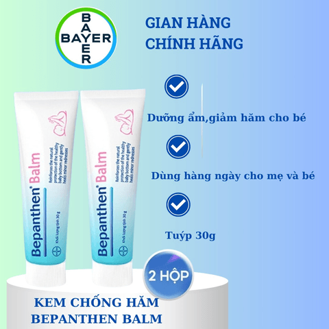 BAYER] BỘ 2 TUÝP KEM CHỐNG HĂM BEPANTHEN BALM DẠNG KEM MỠ 30G/TUÝP
