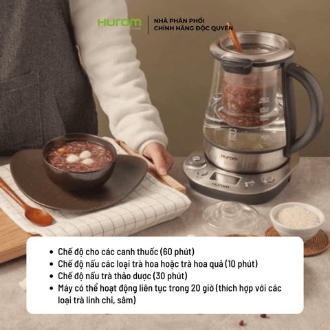 ẤM PHA TRÀ- CHƯNG YẾN HUROM TEA MASTER TM-