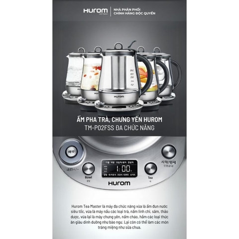 ẤM PHA TRÀ- CHƯNG YẾN HUROM TEA MASTER TM-