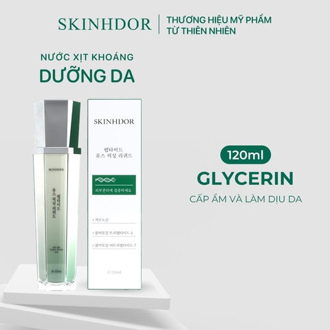 [HỘP 1 CHAI] XỊT KHOÁNG SKINHDOR NOURISHING ANTI-WRINKLE GIÚP DƯỠNG ẨM DA, CHỨA COLLAGEN SÁNG DA 120ML