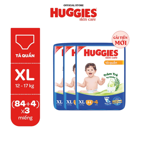COMBO 3 GÓI TÃ QUẦN HUGGIES SKINCARE MEGA