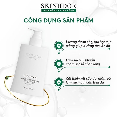[COMBO 3 SP] COMBO SỬA RỬA MẶT, KEM DƯỠNG & XỊT KHOÁNG SKINHDOR CHIẾT XUẤT THIÊN NHIÊN LÀM SẠCH DA, DƯỠNG ẨM, LÀM TRẮNG SÁNG DA