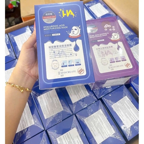 HỘP 20 MIẾNG MẶT NẠ DƯỠNG ẨM TRẮNG DA MAYCREATE - GDN