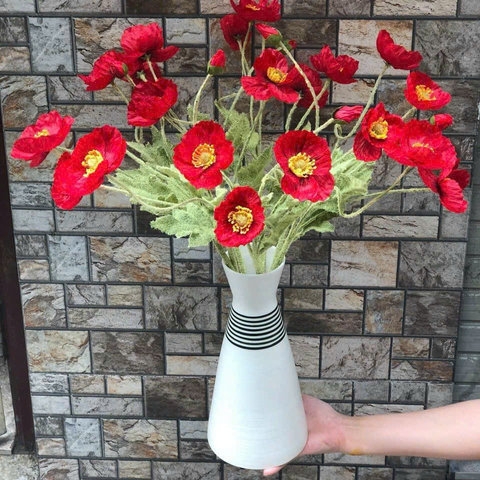 LỌ HOA VẼ TAY, BÌNH HOA GỐM SỨ BÁT TRÀNG DÁNG
