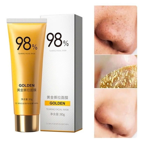 MẶT NẠ LỘT VÀNG 98% GOLDEN GIẢM SỢI BÃ NHỜN, MỤN ĐẦU ĐEN, TẨY BÀO CHẾT 80G- GDN