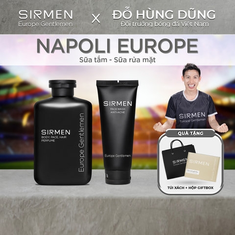 COMBO NAPOLI EUROPE GỒM SỮA TẮM GỘI NAM 4 IN 1 VÀ SỮA RỬA MẶT NAM 2 IN 1 - SIRMEN