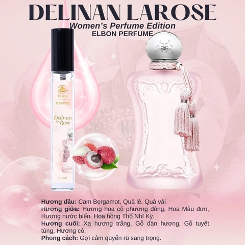 NƯỚC HOA DELINAN LA ROSE ELBON 12ML