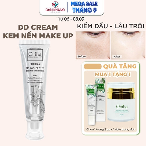 KEM NỀN CHE KHUYẾT ĐIỂM KIỀM DẦU DƯỠNG TRẮNG DA DD CREAM ORIBE 25G