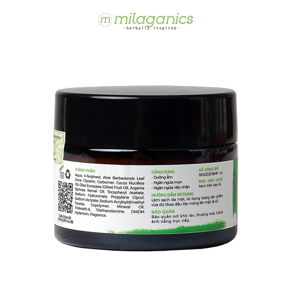 KEM DƯỠNG ẨM CHO DA MỤN TRÀM TRÀ TEA TREE 50G - MILAGANICS