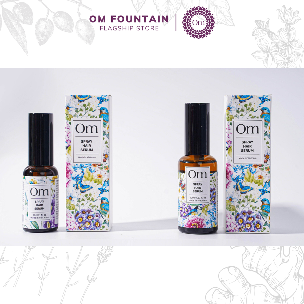 TINH CHẤT NGỪA RỤNG VÀ KÍCH THÍCH MỌC TÓC CHIẾT XUẤT CÚC VẠN DIỆP HAIR SERUM - OM FOUNTAIN