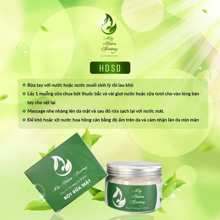 BỘT RỬA MẶT THẢO DƯỢC 100G - MỘC THIÊN HƯƠNG