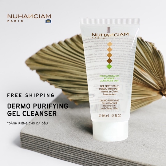 GEL LÀM SẠCH DA MỤN DERMO-PURIFYING GEL CLEANSER 165ML - NUHANCIAM