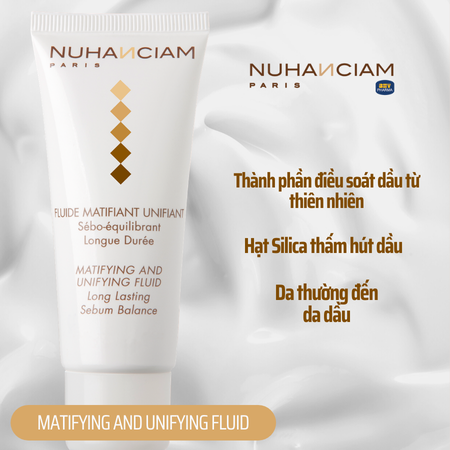 KEM DƯỠNG KIỀM DẦU MATIFYING AND UNIFYING FLUID 40ML - NUHANCIAM